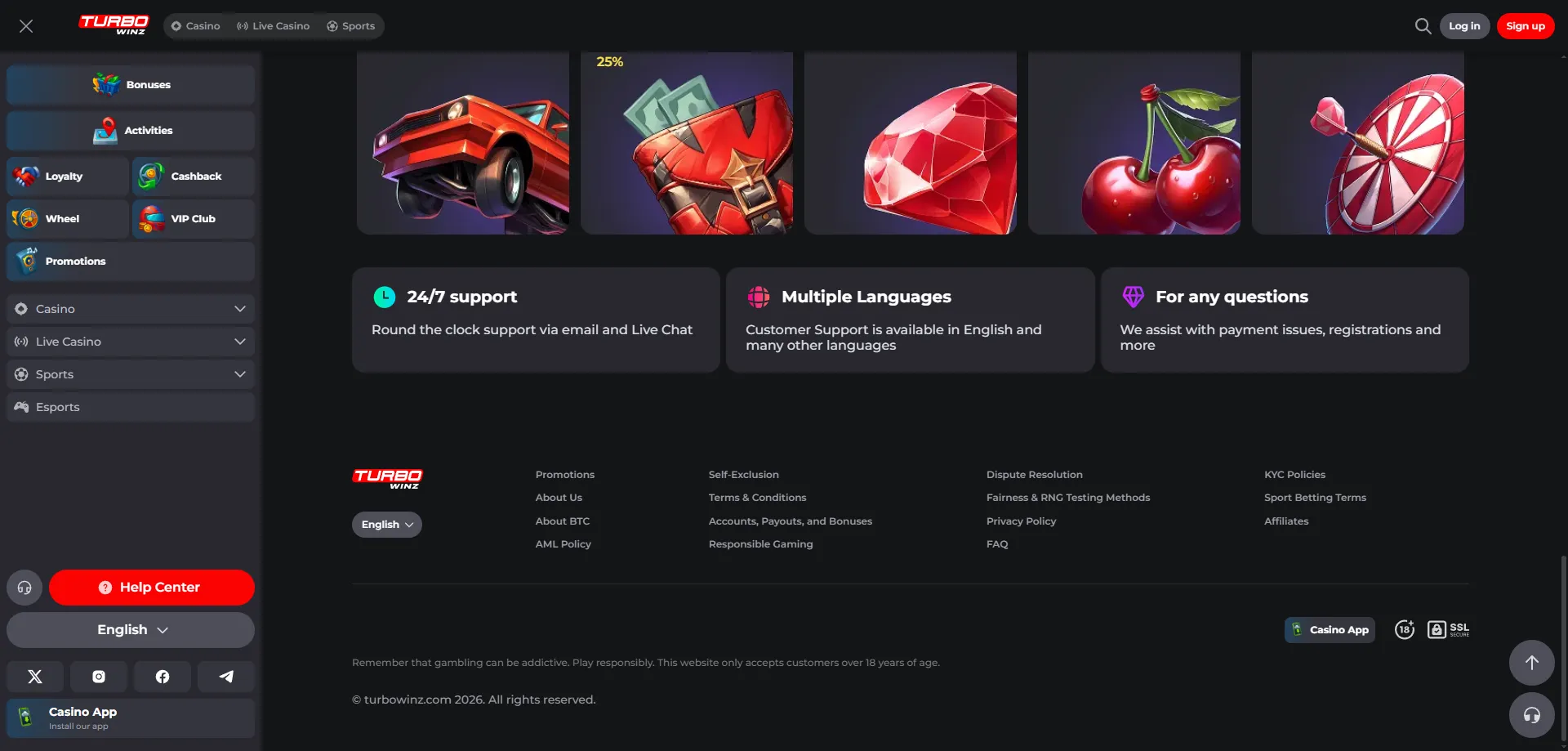 Metodi di pagamento Turbowinz Casino &mdash; depositi e prelievi veloci